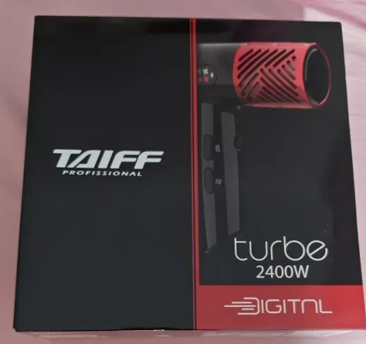 Secador de Cabelo Taiff Profissional 2400W Turbo Digital Antifrizz