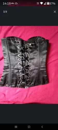 Corselet preto tamanho p
