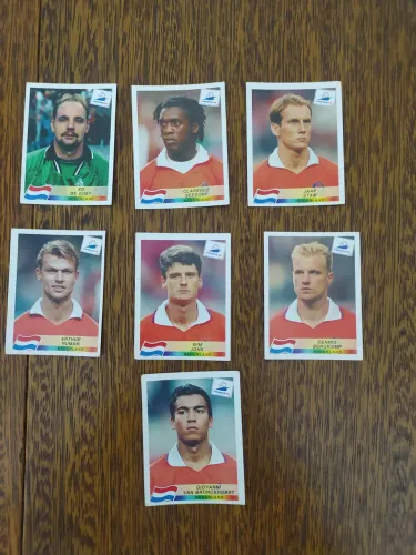 Conjunto De Figurinhas Da Copa De 1998 Da Seleção Da Holanda