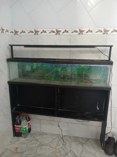 Aquário usado em bom estado.