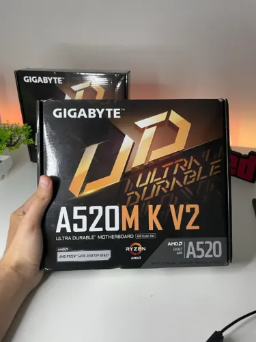 Placa Mãe AM4 Gigabyte A520M K V2 M.2 NVMe Original Lacrado