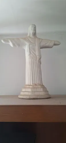 Estátua Cristo Redentor Decorativa - Escultura Branca