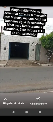 Salão de frente o mix Mateus