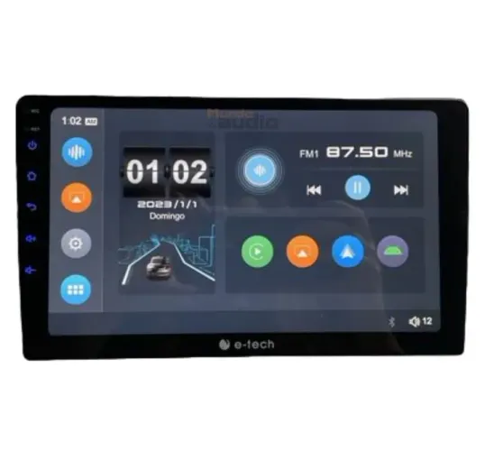 Multimídia E-tech Tela GRANDE Android E Apple