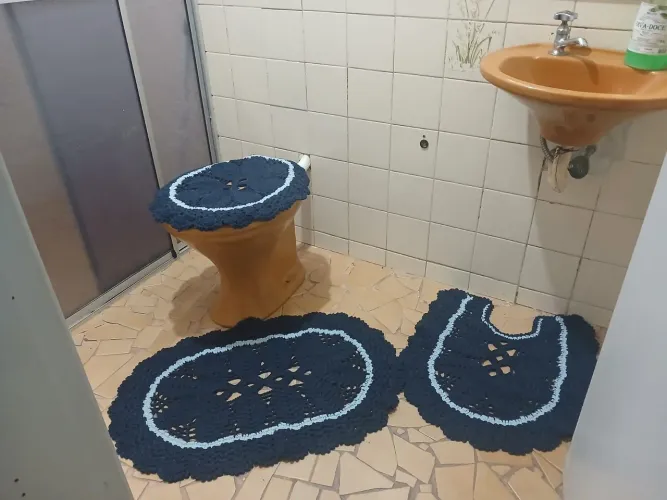 Jogo de banheiro em croche