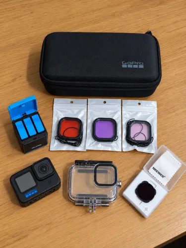 GoPro Hero 10 Black + 3 Baterias + Caixa Estanque + Filtros ND