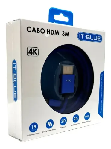 CABO HDMI 3M 4K 3D IT-BLUE LE-6621