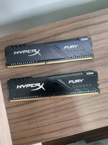 16GB (2x8) Memória Kingston Hyperx Fury 8GB, Ddr4, 2666mhz