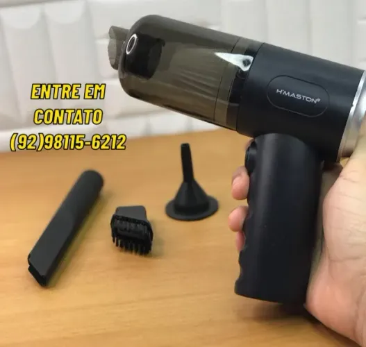 Aspirador Portátil Sem Fio Carro/Casa Completo Novo
