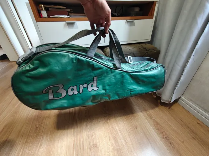 Capa bolsa Vintage para raquete de tênis bard, com alça.