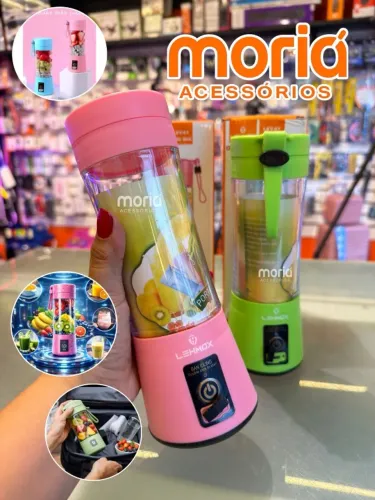 MINI LIQUIDIFICADOR MIX PORTÁTIL LEHMOX LEY-61 