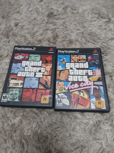 GTA 3 e GTA Vice city Com Brinde De 1 Controle