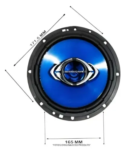 Alto Falante Azul 6'' 17cm Class M6 - Hurricane - C/ Defeito