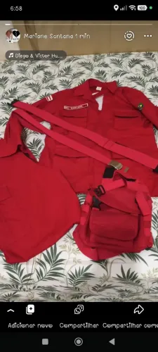 Roupa de bombeiro civil completa