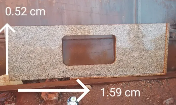 Pedra de mármore para pia