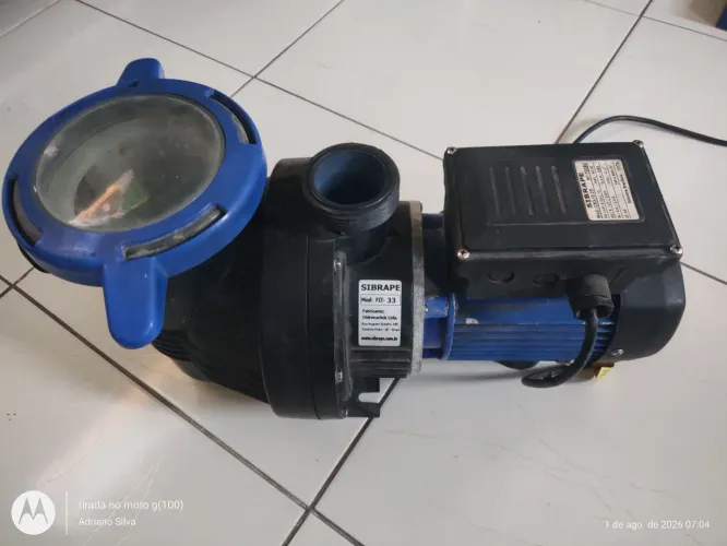 motobomba autoescorvante para piscina Sibrape