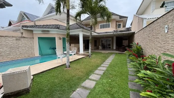 casa em condomínio, no recreio dos bandeirantes, 4 suites, piscina (aceita depósito)