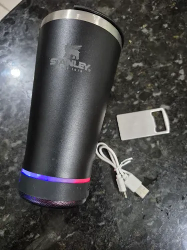 Copo térmico Bluetooth Caixa de som