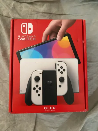 Caixa Vazia Nintendo Switch Oled com Berço