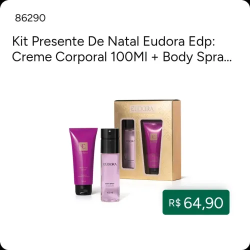Kit Presente Eudora Roxo