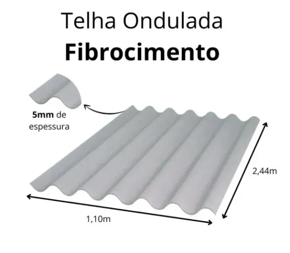 Telha 2,44x1,10 6mm! Oportunidade 