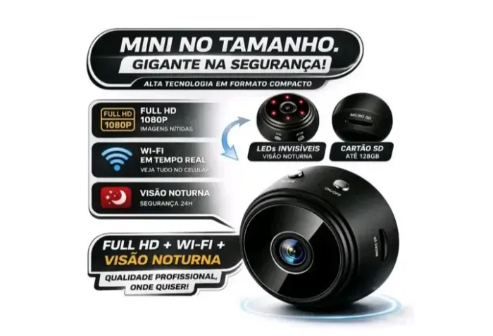 Mini Câmera Via Wifi 