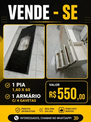 Vendo pia de mármore