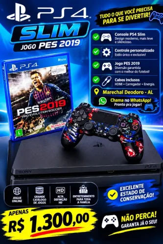 Ps4 slim seminovo