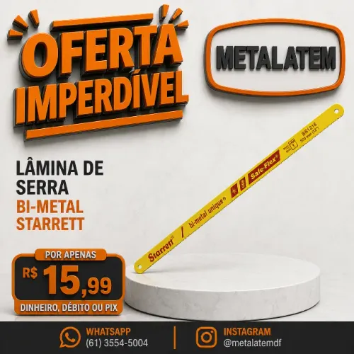 Lâmina de Serra Bi-Metal Starrett 12" - 300 mm