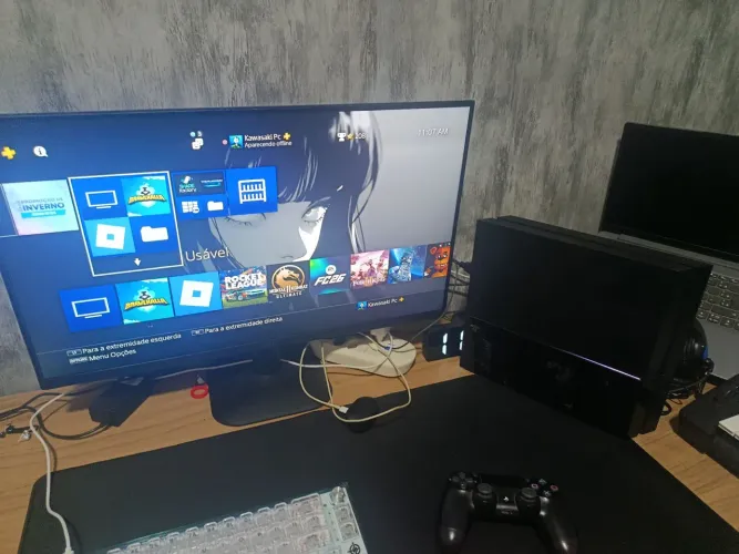 Ps4 FAT 1 controle mais 5 jogos - URGENTE