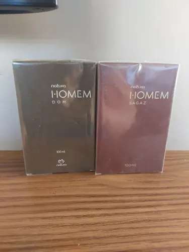 Combo Perfume Natura Homem Sagaz 100ml + Natura Homem Dom 100ml lacrados - Natura