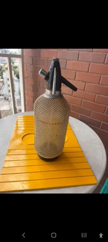 Garrafa sifao de vidro para drink
