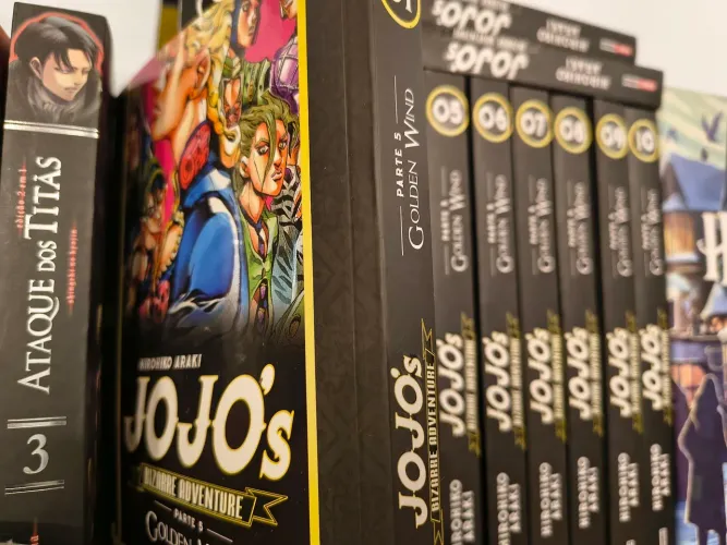 Mangá JoJo Golden Wind Completo - Panini - Volumes 1 a 10