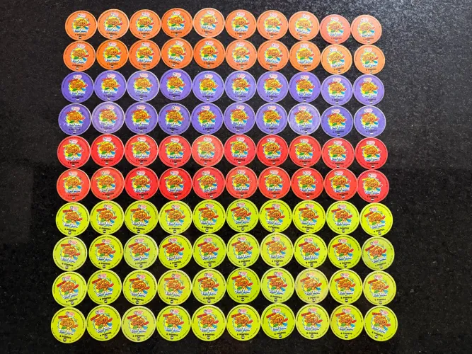 Coleção completa de Tazos Tiny Toon da Elma Chips