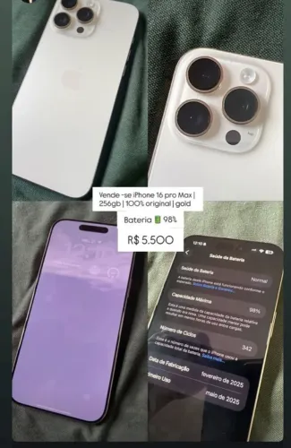 Celular Iphone 16 Pro Max 256 gb