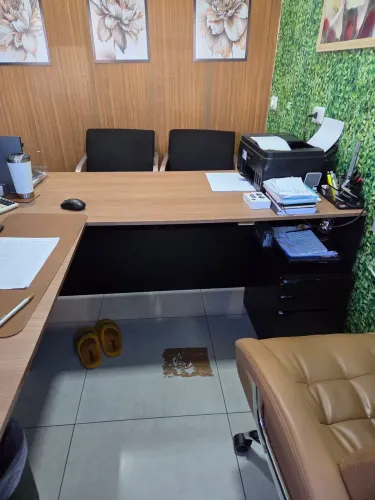 Mesa diretor escritório em L