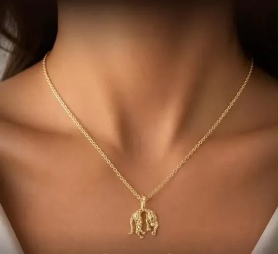 Colar Panthère em Ouro 18k 750