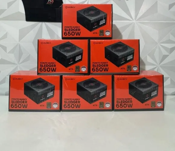 Fonte gamer husky 650w 80 plus