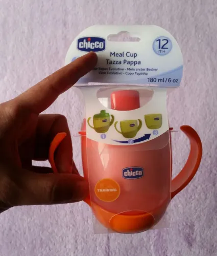 Copo de Treinamento Infantil Chicco Meal Cup 180ml - NOVO / LACRADO