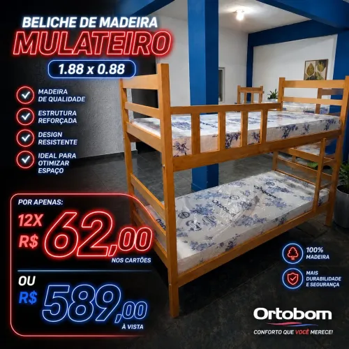 Beliche Madeira 12X R$ 62,00 Ganhe Entrega e Montagem Grátis