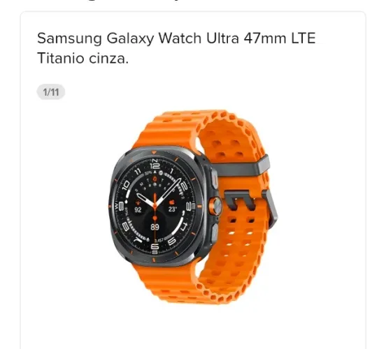 Vendo SmartWatch Samsung titânio comprado na Europa 