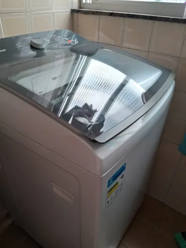 Máquina de Lavar 14Kg Brastemp Branca com Smart Sensor e Design Compacto - BWF14AB