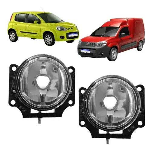 Farol Milha Fiat Uno Fiorino 2010 2011 2012 2013 A 2021 Par Cristal