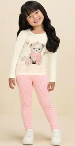Conjunto feminino milli&nina 3 anos novo