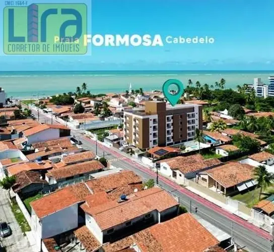 Apartamento na melhor localização de Cabedelo à 100 metros da praia Formosa