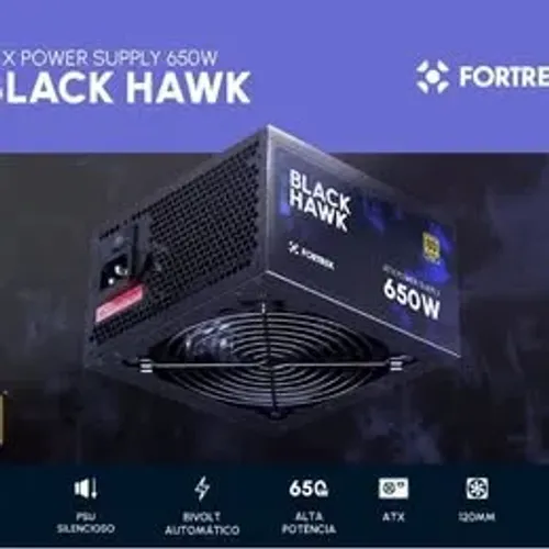 Fonte Gamer 650W 80 Plus Bronze - PFC Ativo FORTREK
