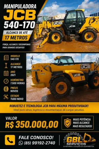 Vendo Manipulador Telescópio JCB 540-170