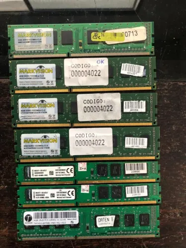 Memórias 4gb ddr3 para PC R$ 40,00 a unidade