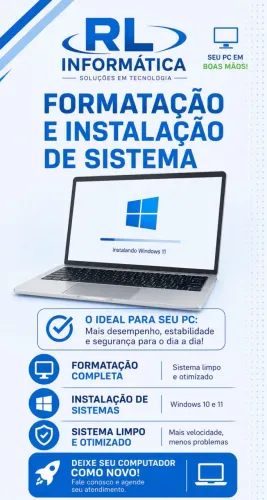 Formatação e instalação de sistema operacional