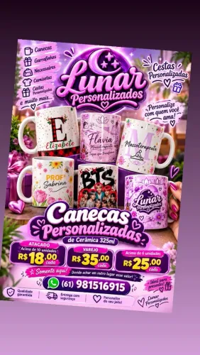 Caneca personalizada no atacado  